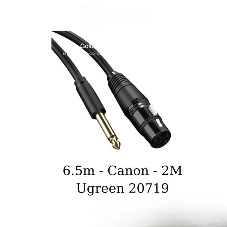وصلة UGREEN 6.5mm إلى Connon أنثى بطول 2 متر