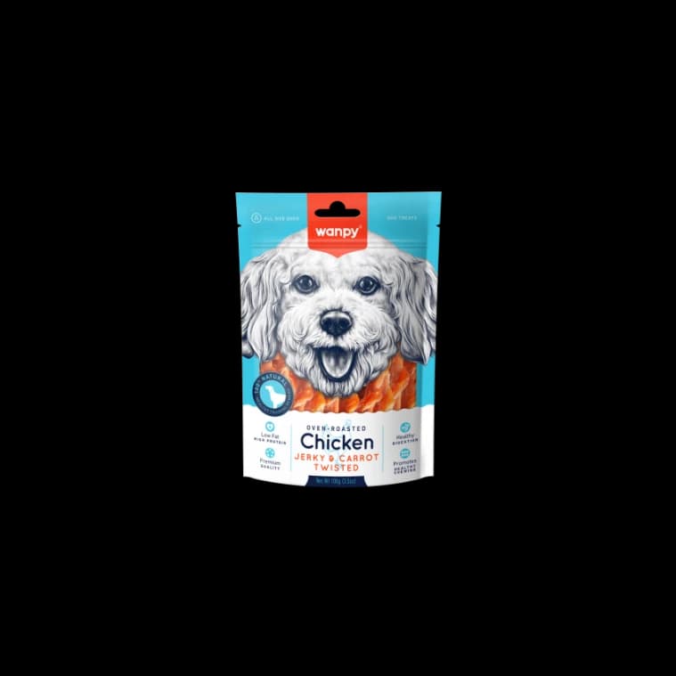 Wanpy Chicken Jerky & Carrot Sticks 100g
