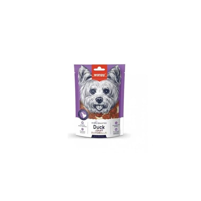 wanpy duck jerky dumbbells 100g