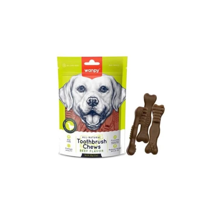 wanpy toothbrush chews beef flavor 100g