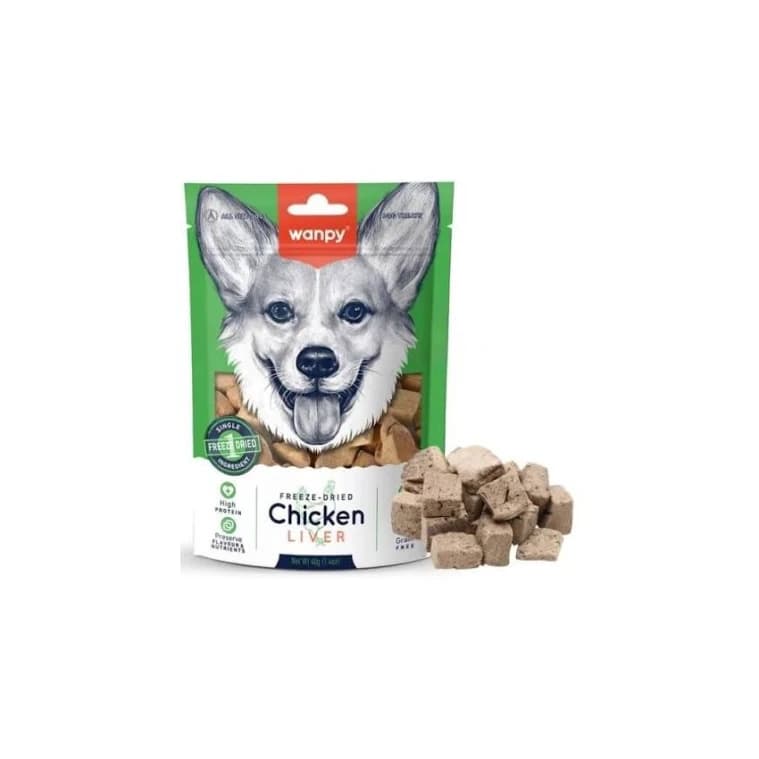 wanpy freeze dried chicken liver 40g