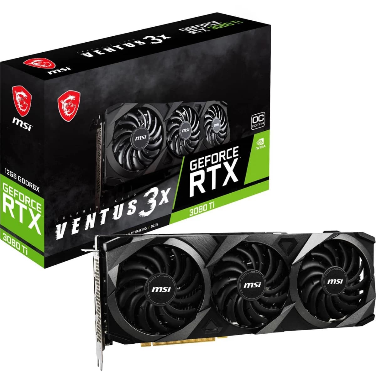 MSI GeForce RTX 3080 Ti VENTUS 3X OC 12GB Video Card