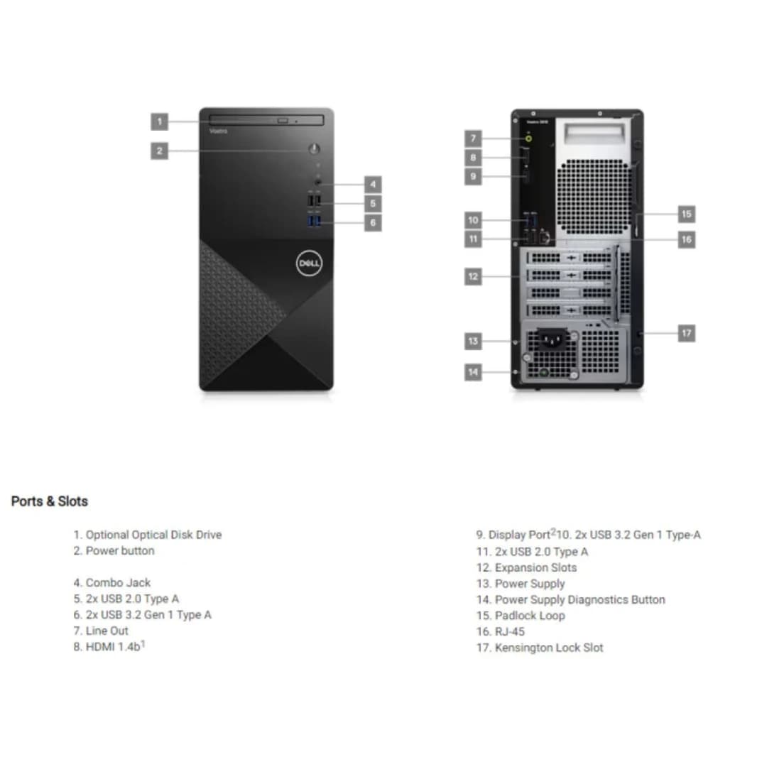 Dell Vostro3030 12Gen Core i3 | 8GB RAM DDR4 | 512GB SSD M.2