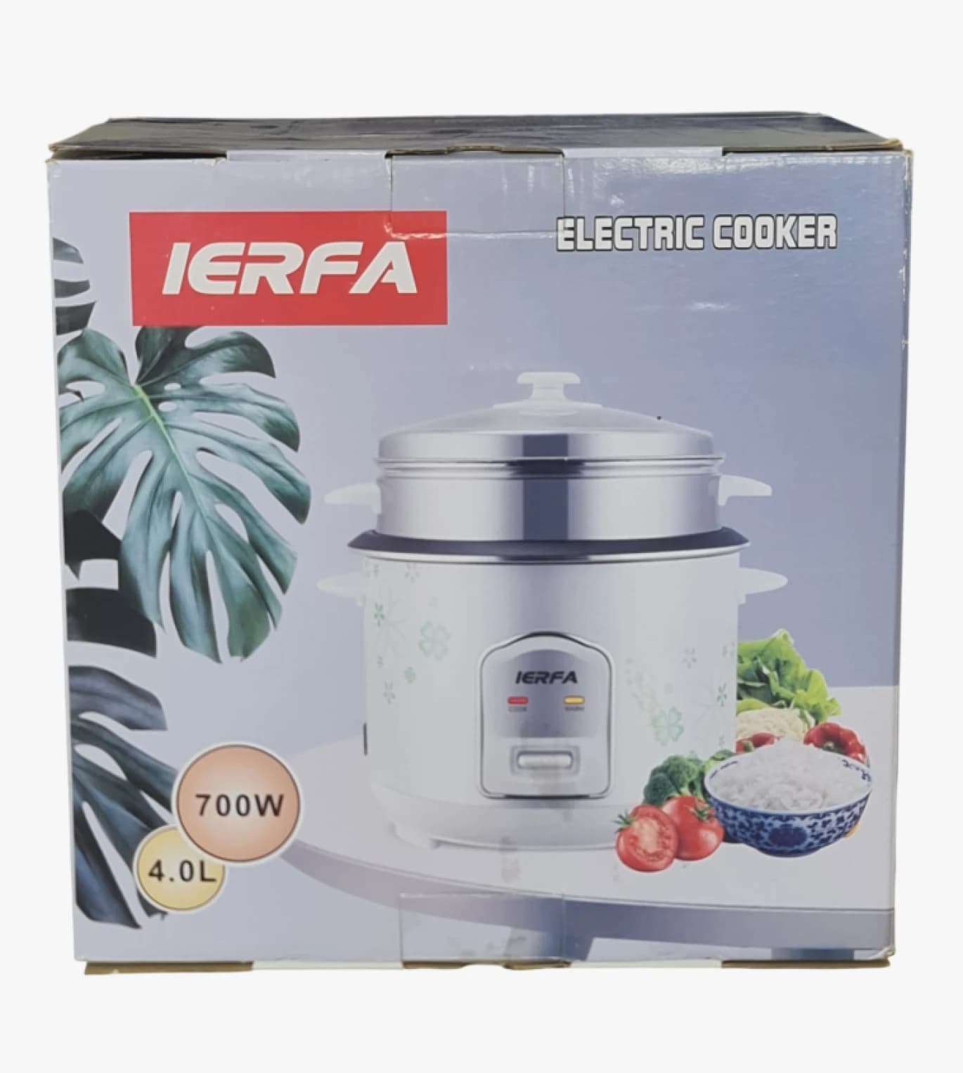 IERFA Electric Cooker with Easy Clean Non-Stick Inner Pot for Optimal Temperature Cooking Efficiency