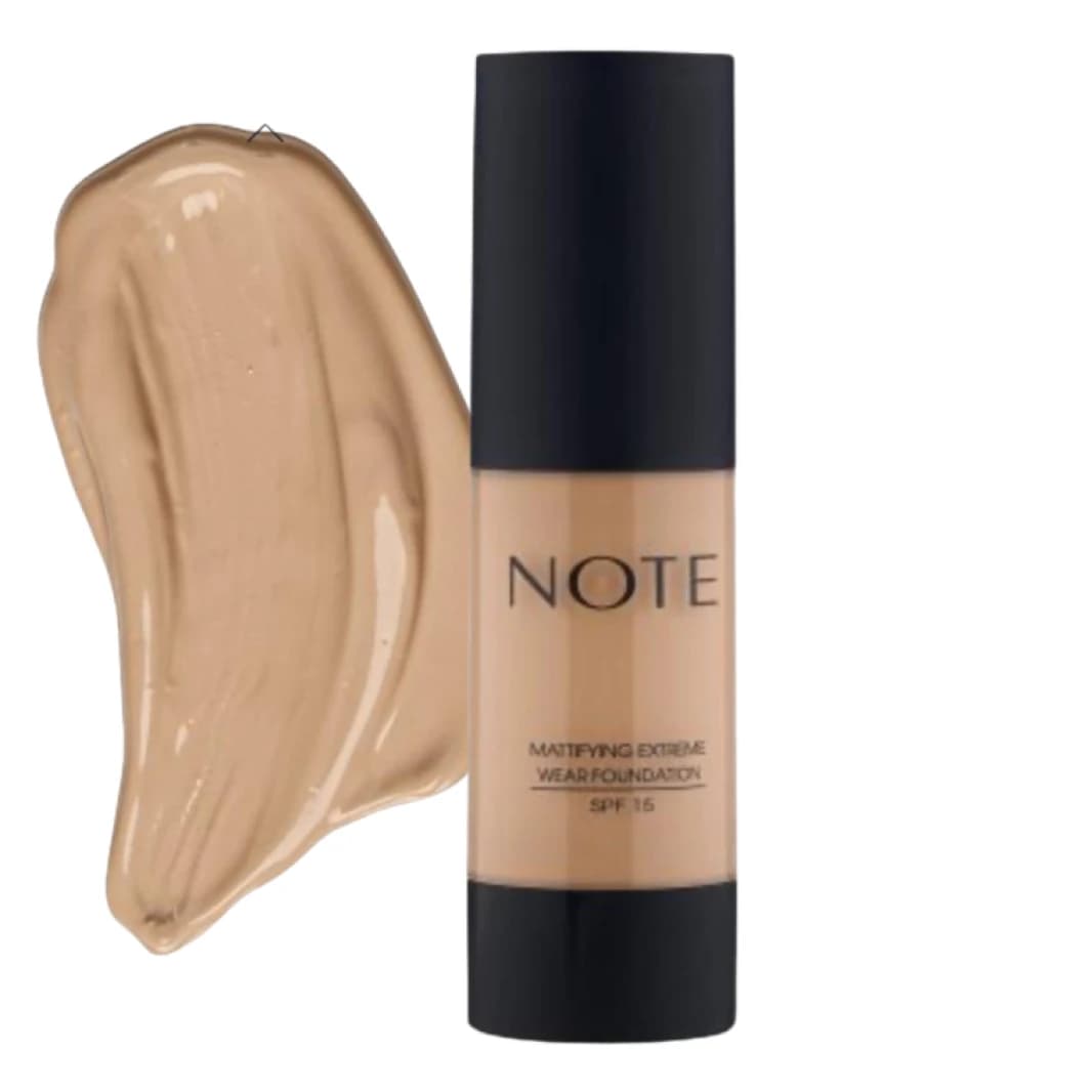 Note Maatifying Extreme Wear Foundation Shades SPF 15