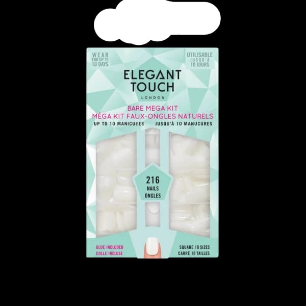 Elegant Touch Bare Mega Kit 216 Nails