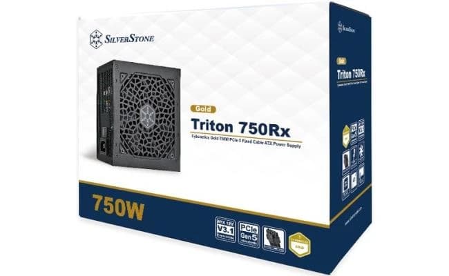 SilverStone Triton 750Rx Gold 750W High Performance Power Supply w/ Silent 120mm Fan