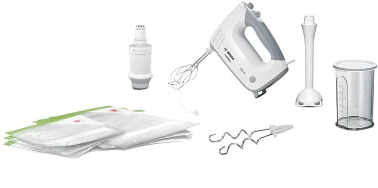 Bosch Hand Mixer Ergo Mix, 1.5Lit, 450Watts, White