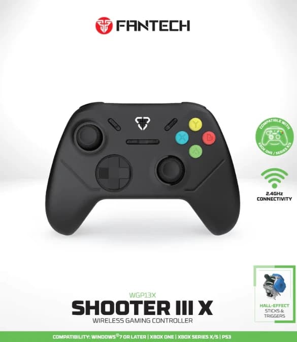 FANTECH WGP13X SHOOTER III X WIRELESS GAMING CONTROLLER - BLACK