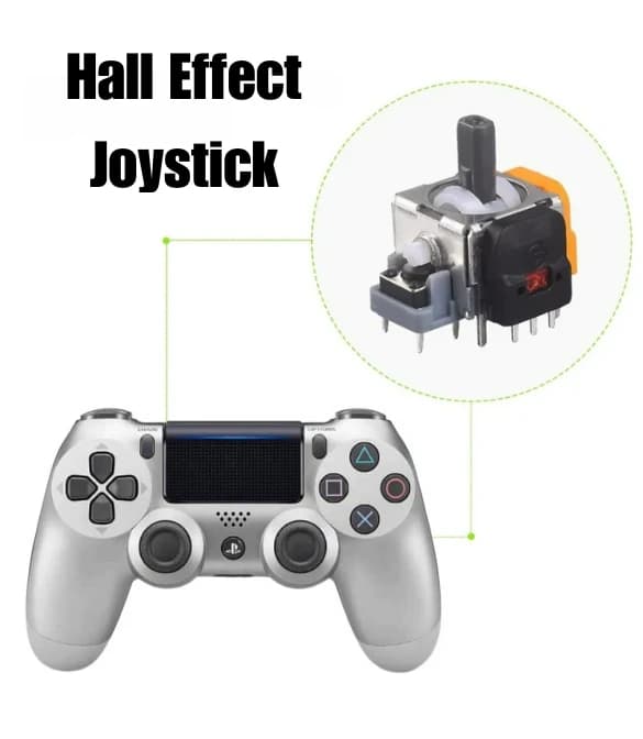 PlayX Silver Wireless Controller ( Magnetic Gears )