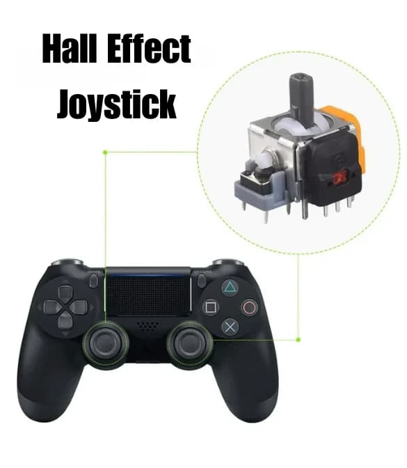 PlayX Jet Black Wireless Controller ( Magnetic Gears )