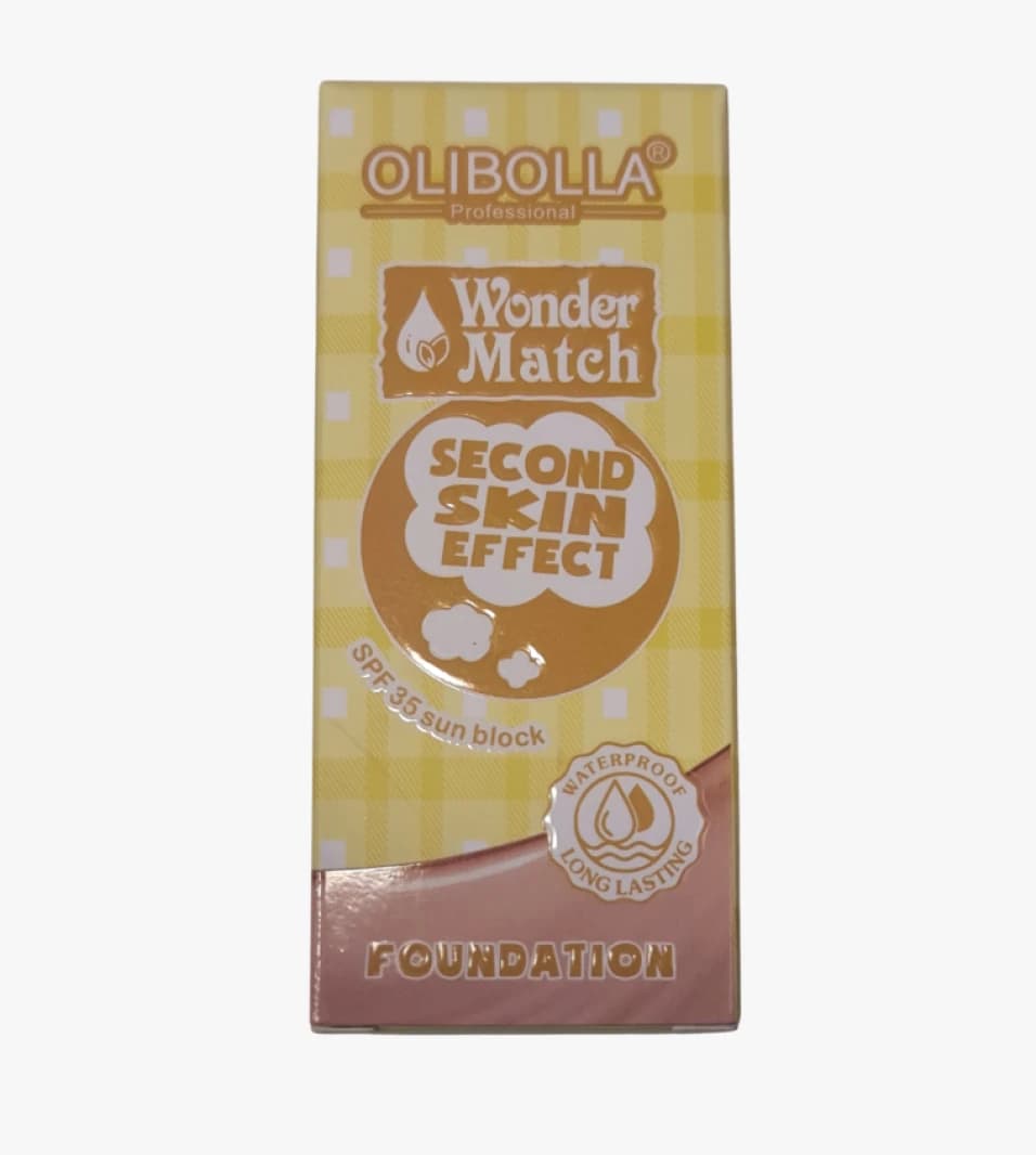 Olibolla Wonder Match Second Skin Effect Foundation for Sensitive Skin and Professional Makeup