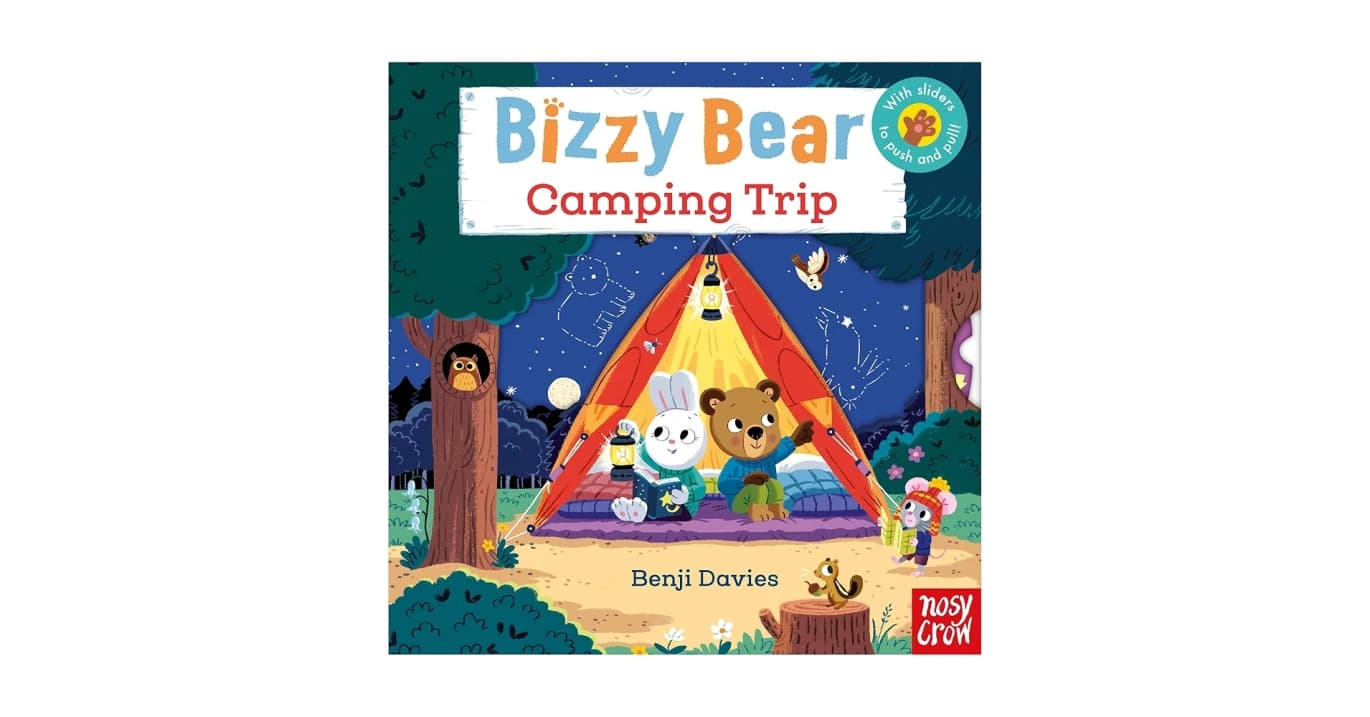 Bizzy Bear Camping Trip Book by Benji Davies for Kids with Interactive Learning Features