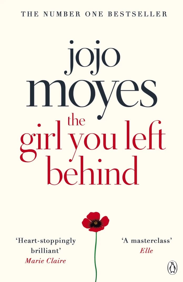 Jojo Moyes' Novel, The Bestseller Book, Captivating Design, Targeted for Drama and Romance Enthusiasts.