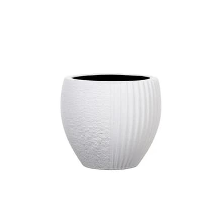 CAPI-EUROP 10*10CM VASE ELEGAMT SPLIT_WHITE