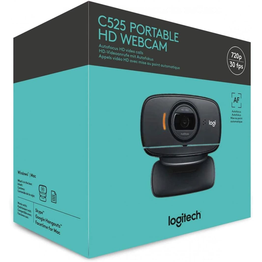 Logitech C525 Portable Hd 720p Video Calling with Autofocus - Black