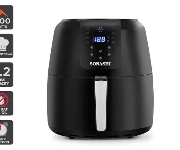 Sonashi Air Fryer 1800W 6.2L SAF-620 Black