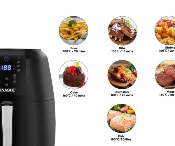 Sonashi Air Fryer 1800W 6.2L SAF-620 Black