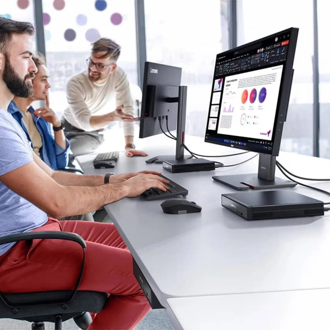Lenovo Desktop PC ThinkCentre neo 50q Gen 5 Tiny Intel® Core™ 7 240H 10 Core, 8GB DDR5, 512GB SSD PCIe 4.0, Wi-Fi 6E + Bluetooth 5.3 TFF Tiny From Factor - 3 Year Warranty