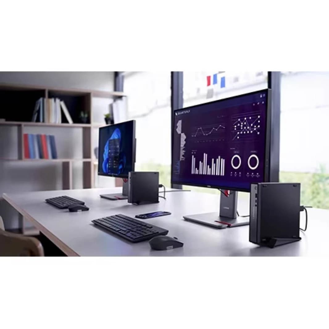 Lenovo Desktop PC ThinkCentre neo 50q Gen 5 Tiny Intel® Core™ 7 240H 10 Core, 8GB DDR5, 512GB SSD PCIe 4.0, Wi-Fi 6E + Bluetooth 5.3 TFF Tiny From Factor - 3 Year Warranty