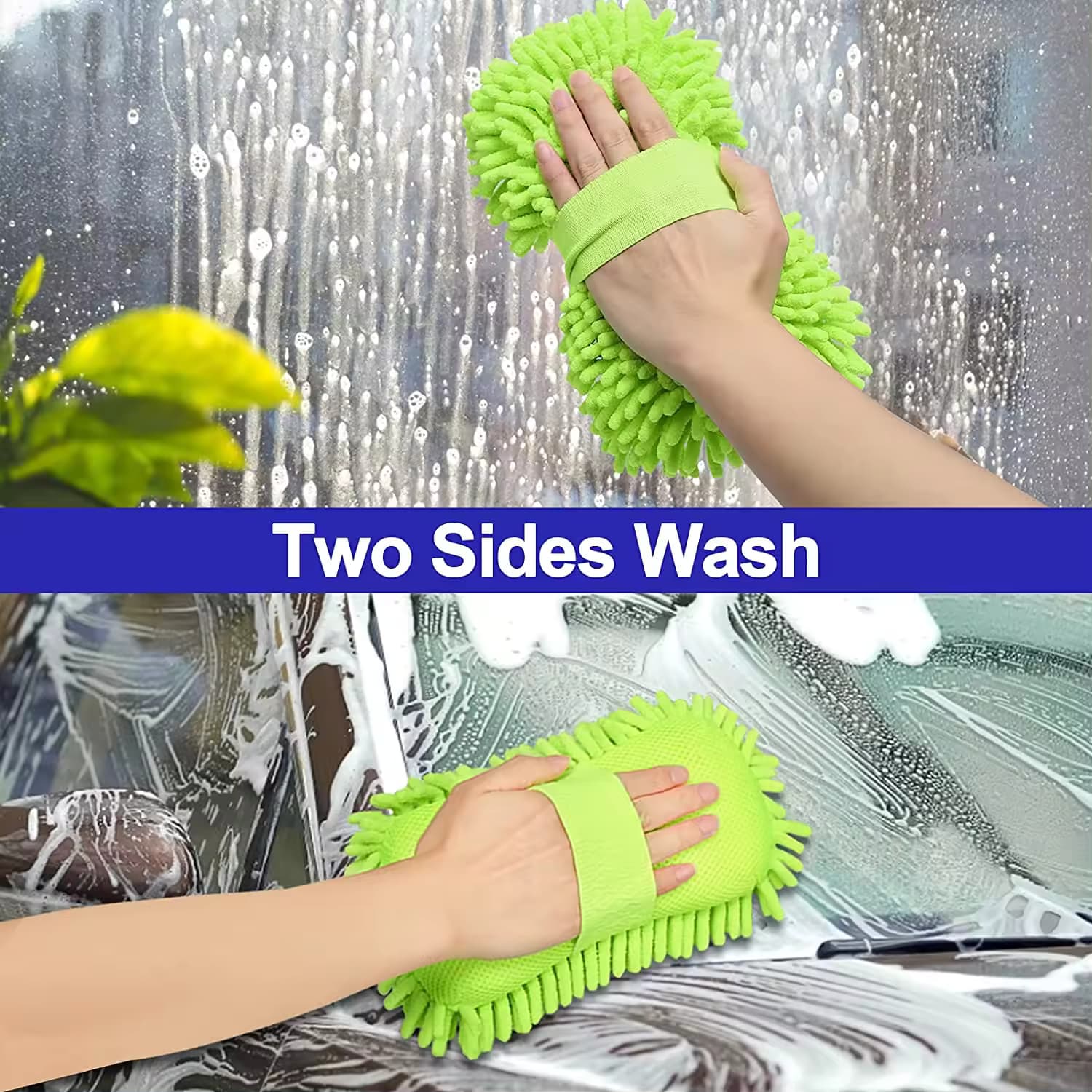 Microfiber washing sponge