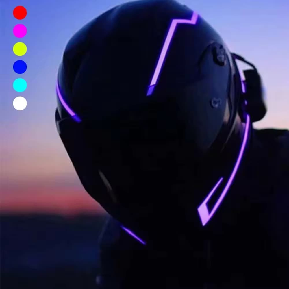 Neon Light on Helmet