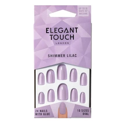 Elegant Touch Shimmer Lilac Nails