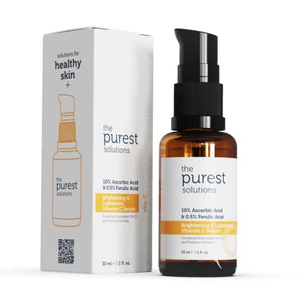 The Purest Solutions 10% Ascorbic Acid & 0.5 Ferulic Acid Brightening & Lightening Vitamin C Serum 30ml