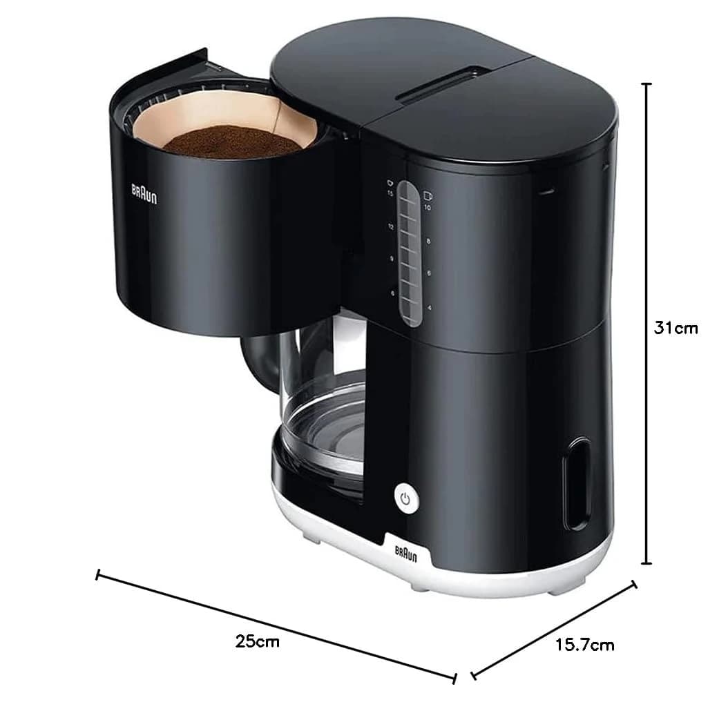 Braun Drip Coffee Machine 10 Cups, 2.5L