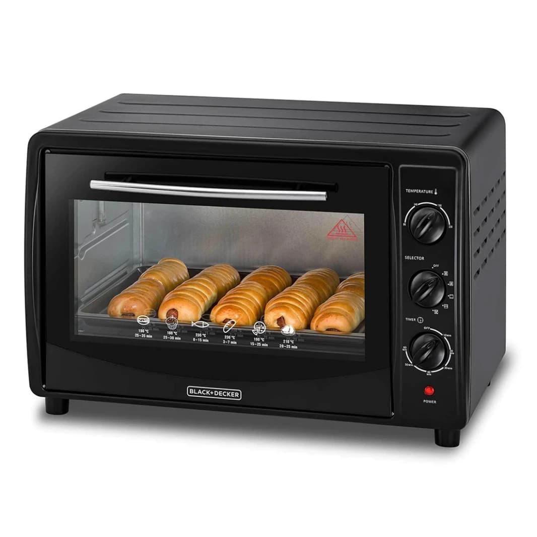 Black & Decker 45L Electric Oven, Black
