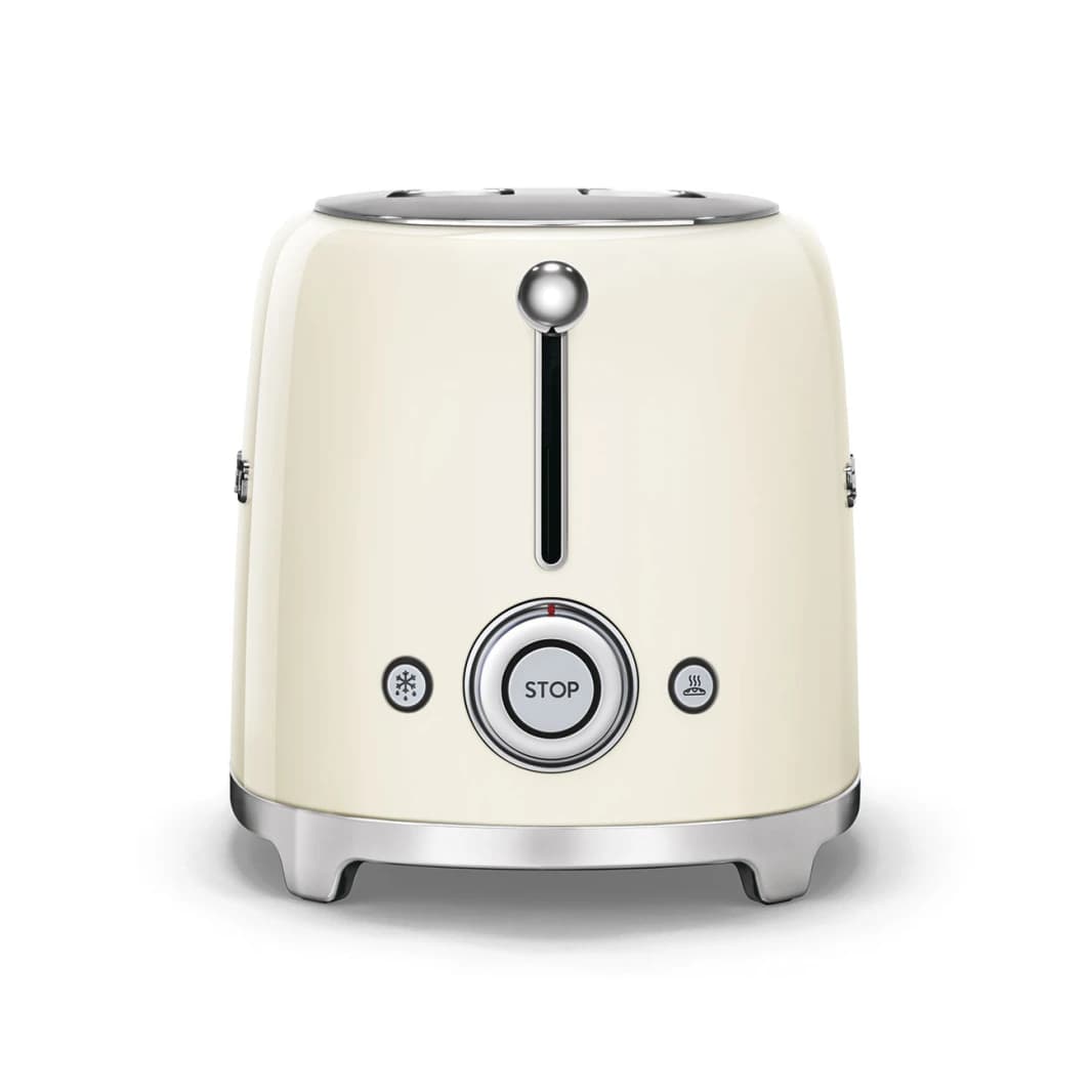 Smeg 950W Toaster Two Slices – Cream