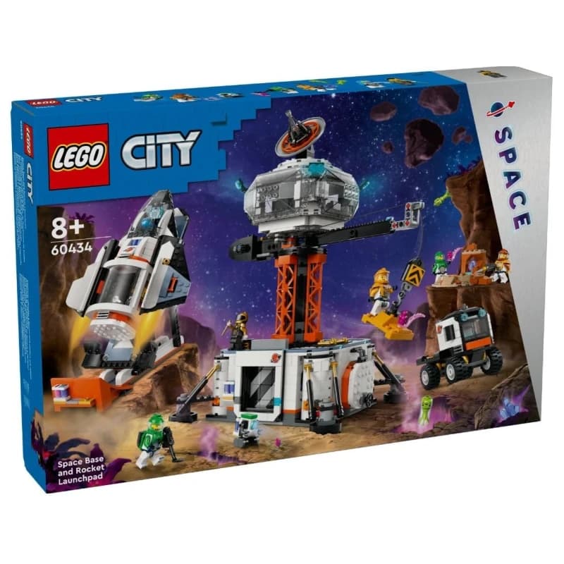 LEGO | CITY، قاعدة الفضاء ومنصة إطلاق الصواريخ