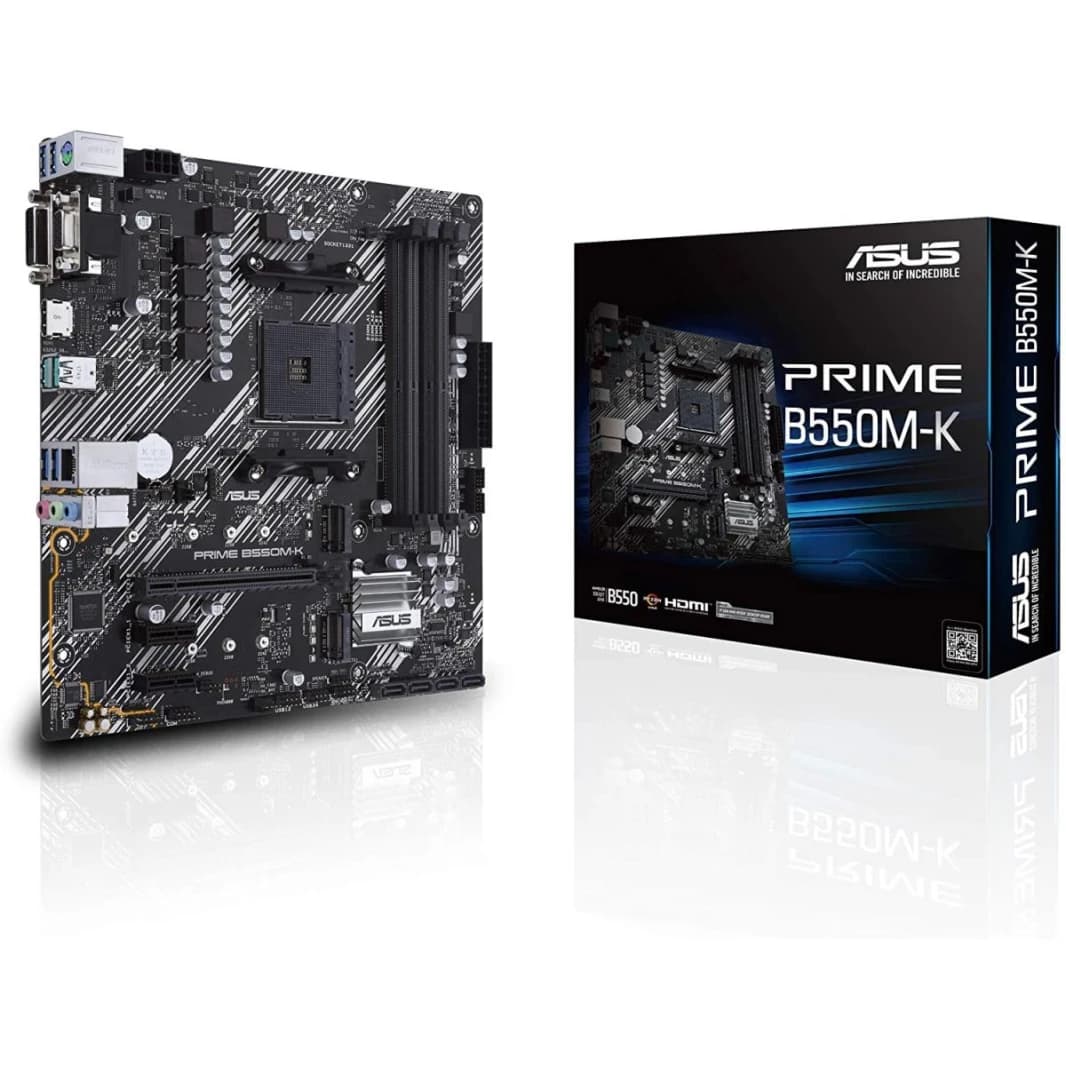 Asus Prime B550m-k Amd B550 Dual M.2, Pcie 4.0 Mainboard
