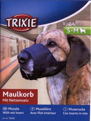 Trixie muzzle net from small to large
