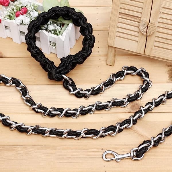 Anti Bite Training Chain Rope Leads for Big Dogs