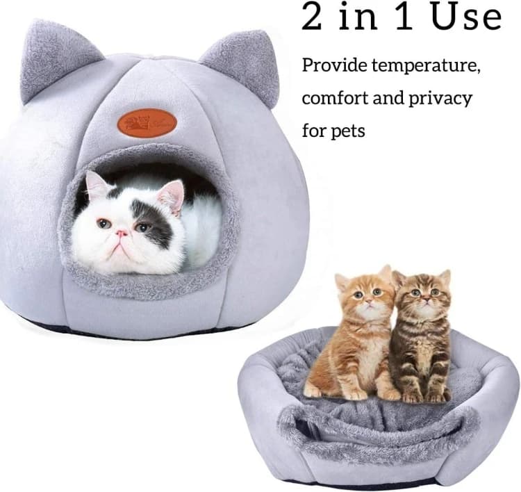 Queta Cat Bed Tent House (Medium, Large)