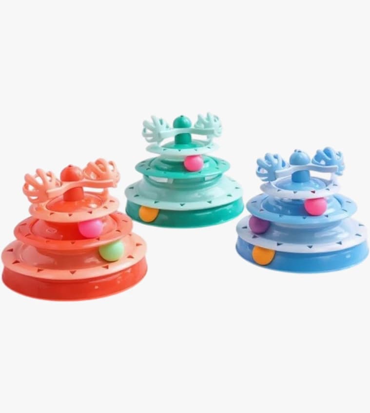 Cat tower toy multi colors and levels