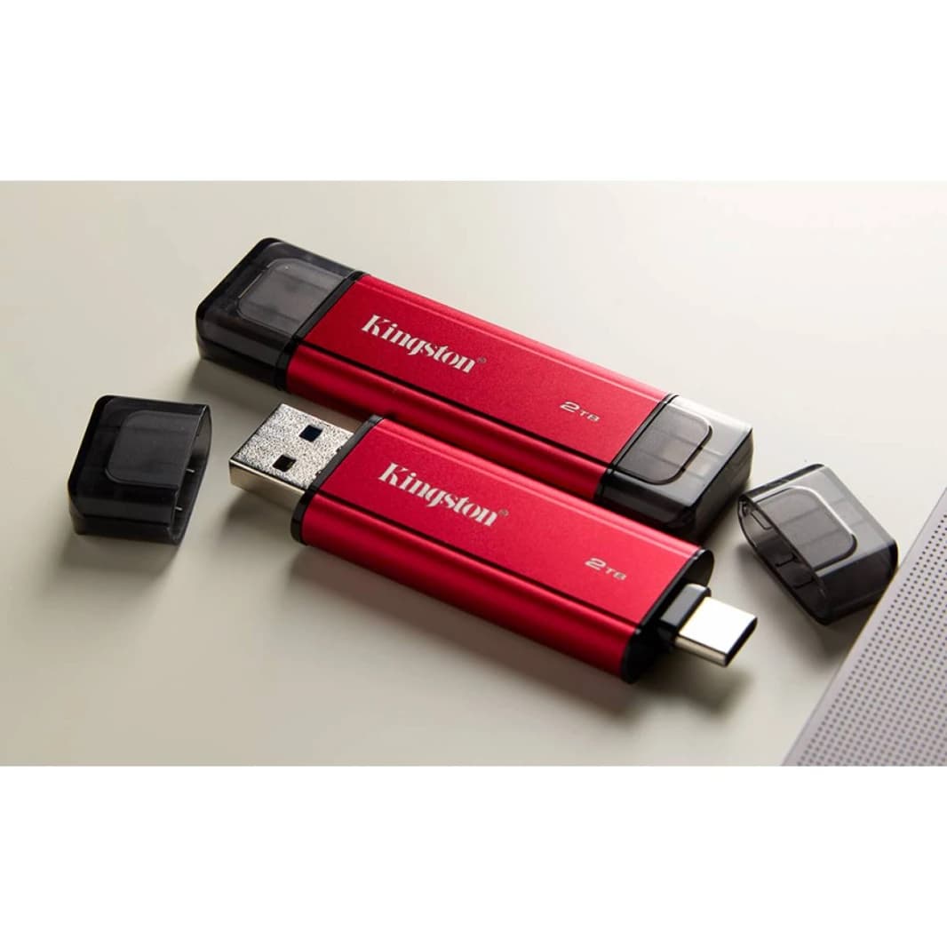 Kingston 2TB Dual USB-A/C Portable SSD | Up to 1050MB/s | USB 3.2 Gen 2