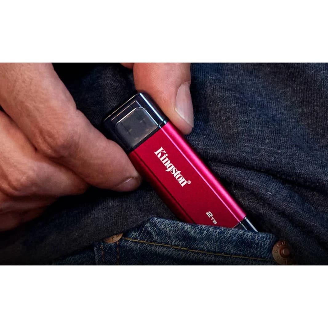 Kingston 2TB Dual USB-A/C Portable SSD | Up to 1050MB/s | USB 3.2 Gen 2