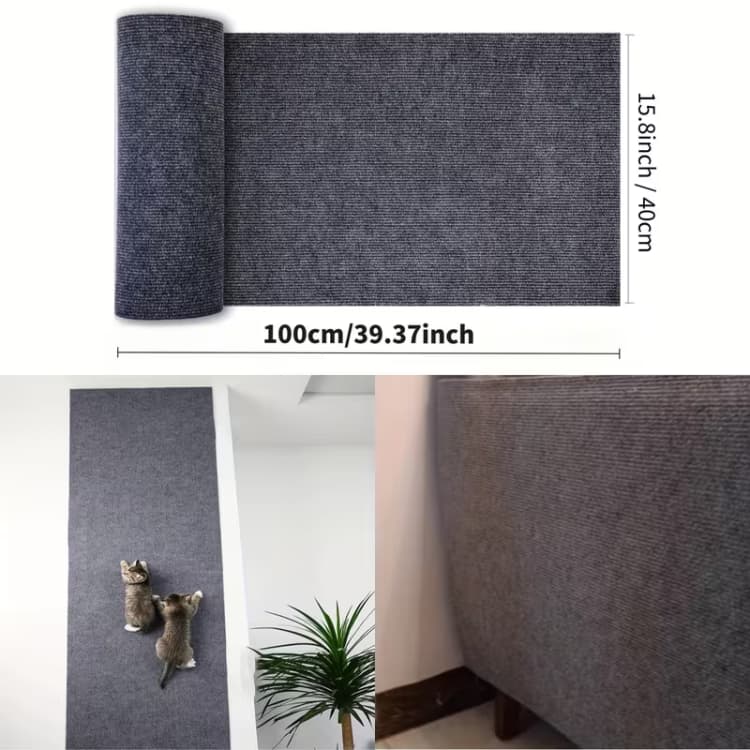 Dark Gray Durable Adhesive Scratch Mat 40*100 cm for Furniture Protection
