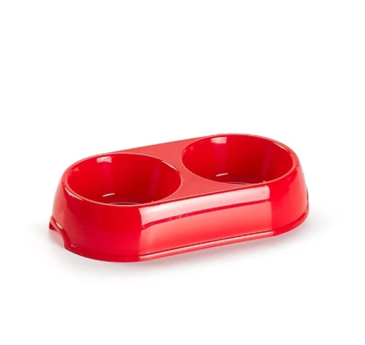 Small Italian-Made Double Dish for Cats