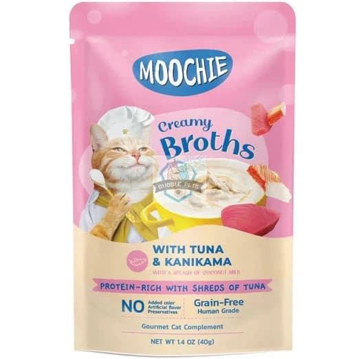 Creamy Munchie Broth with Tuna and Kani Kama, Grain-Free Cat Pouch