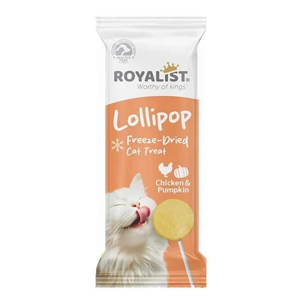 Royalist Lollipop Cat Treat with Chicken and Pumpkin Flavor 1.4g