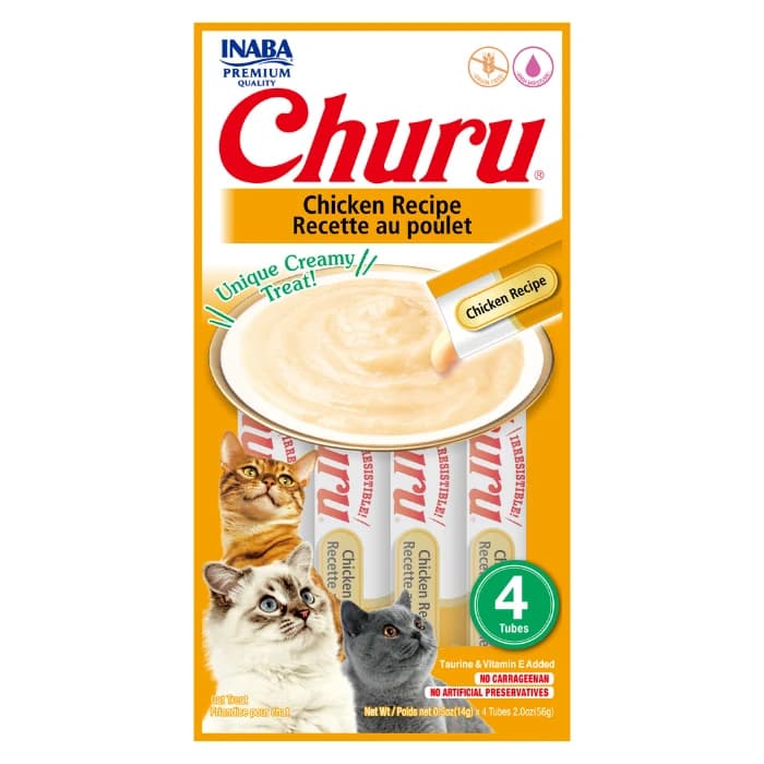 Inaba Churu Creamy Cat Treats with Chicken Flavor