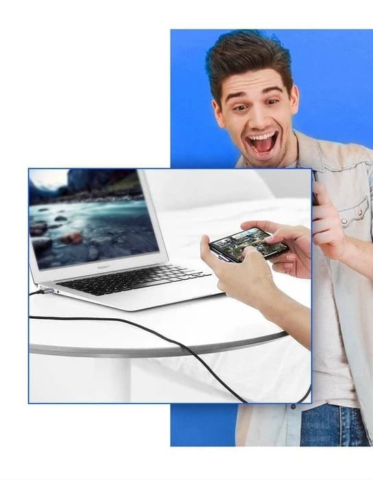 UGREEN Angle Cable USB - USB Type C 3A