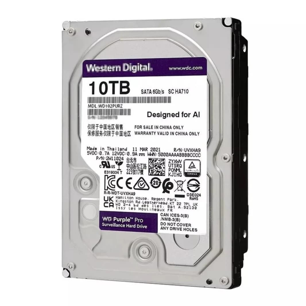 WD Purple 10TB Surveillance Hard Drive