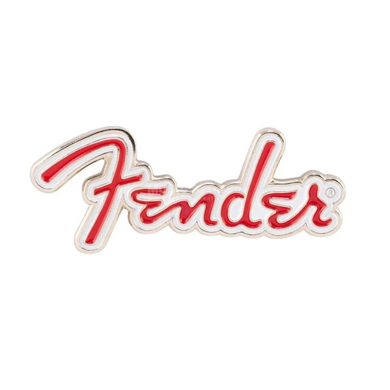 دبوس مينا بشعار Fender™ الأحمر