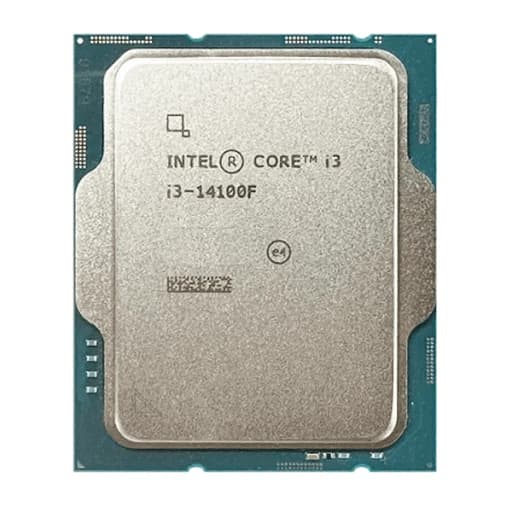 Intel Core i3-14100F Desktop Processor - 4 Cores up to 4.7 GHz, Tray