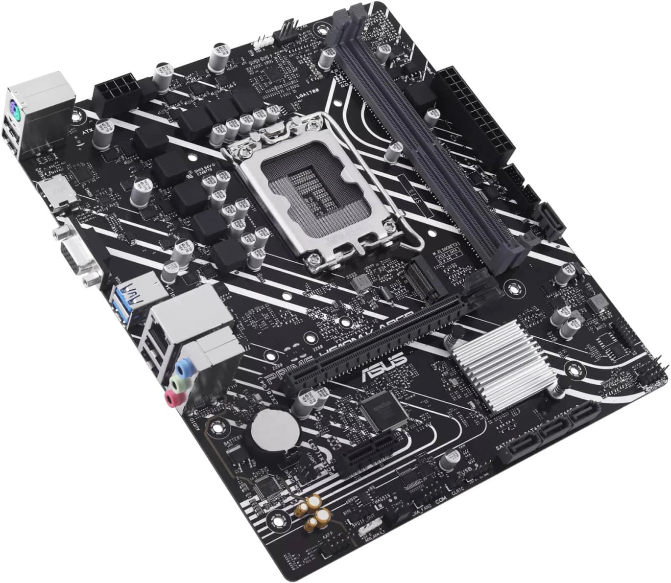 ASUS H610M-K ARGB micro-ATX motherboard with DDR4, PCIe 4.0, M.2 slot