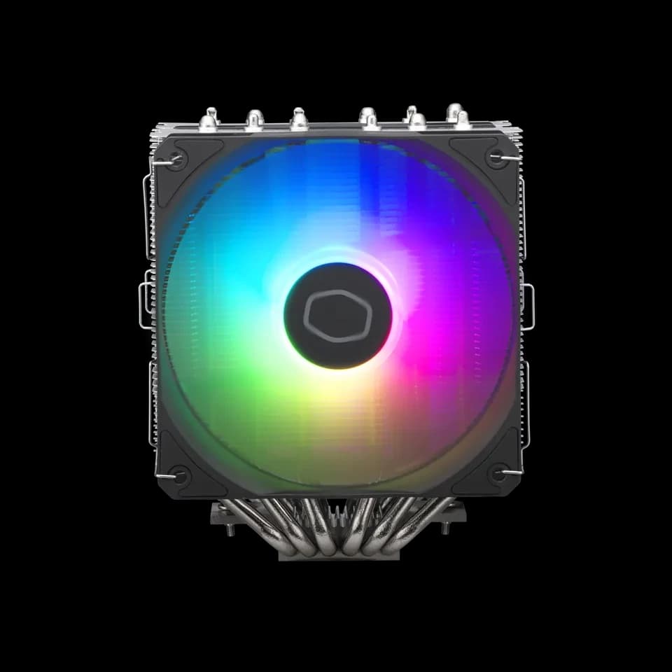 Cooler Master Hyper 620S Dual Tower CPU Air Cooler, ARGB Sync, 120mm PWM Fan, 6 Copper Direct Contact Heat Pipes